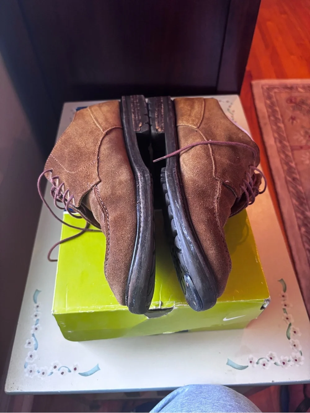 Banana Republic Brown Suede Derby Lace-Up Shoes